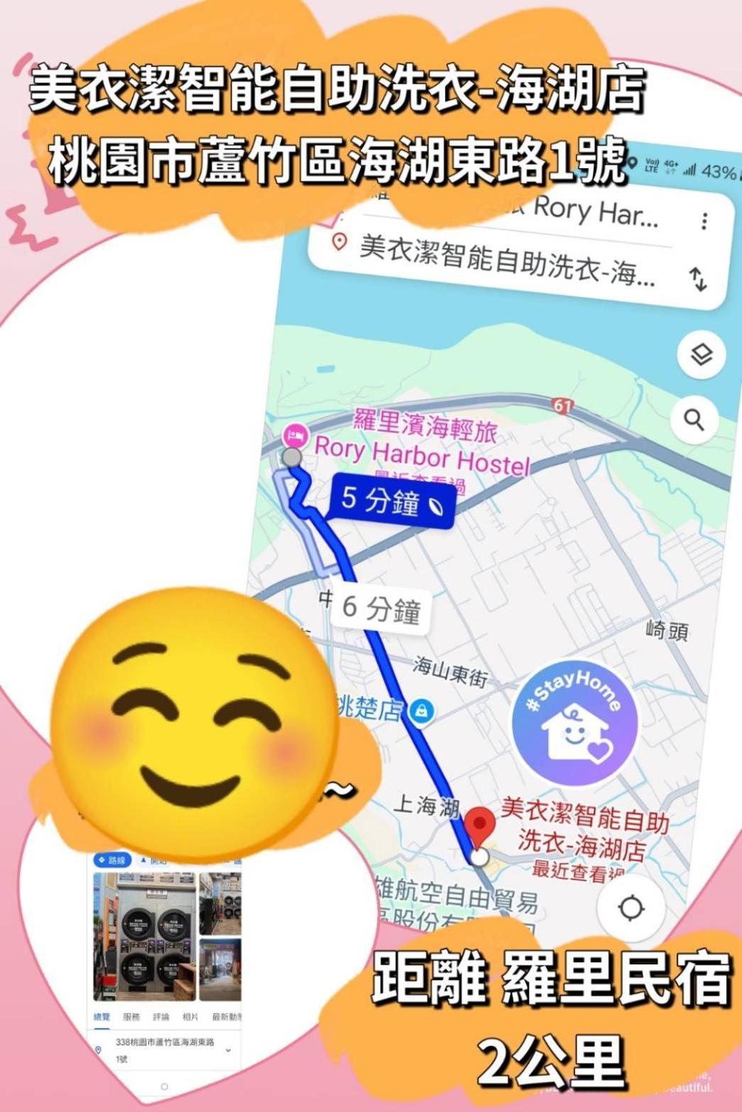 羅里濱海輕旅 Rory Hostel Luzhu Eksteriør billede